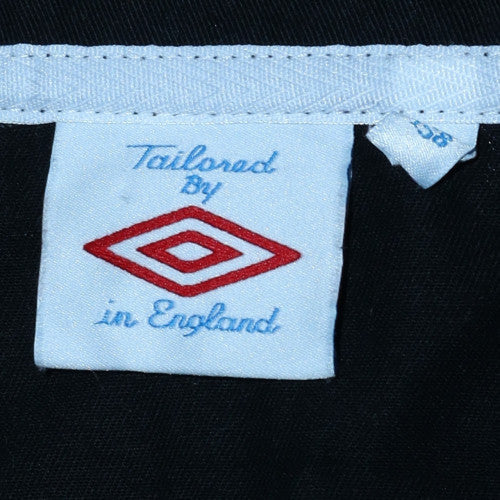 Umbro Boys Black Long Sleeve Cotton Polo Football Shirt Size 8 Years