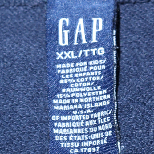 GAP Teens Navy Blue XXL Crew Neck Pullover Sweatshirt Cotton Blend