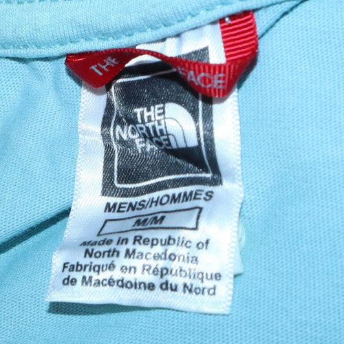 The North Face Men's Blue Graphic Print Crew Neck Cotton T-Shirt M