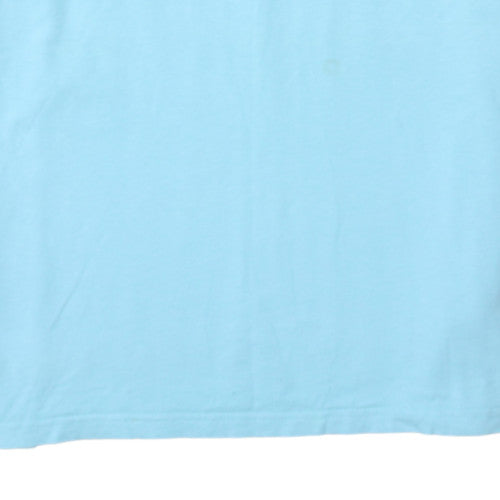 The North Face Men's Blue Graphic Print Crew Neck Cotton T-Shirt M