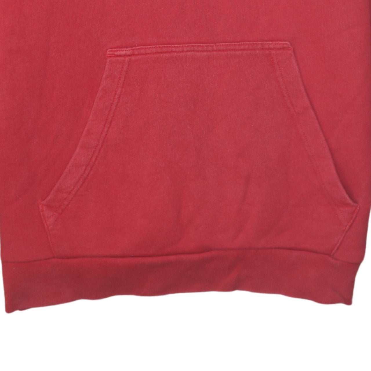 Adidas Mens Red Pullover Hoodie M Sports Fleece Logo Sweatshirt