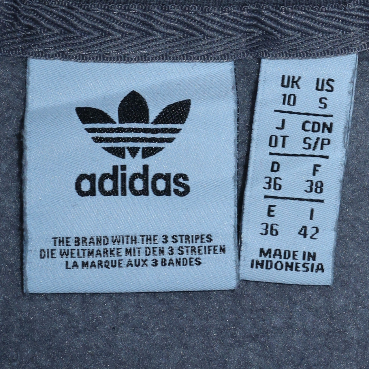 Adidas Women Grey 1/2 Zip Sweatshirt Size 10 Classic Logo Pullover