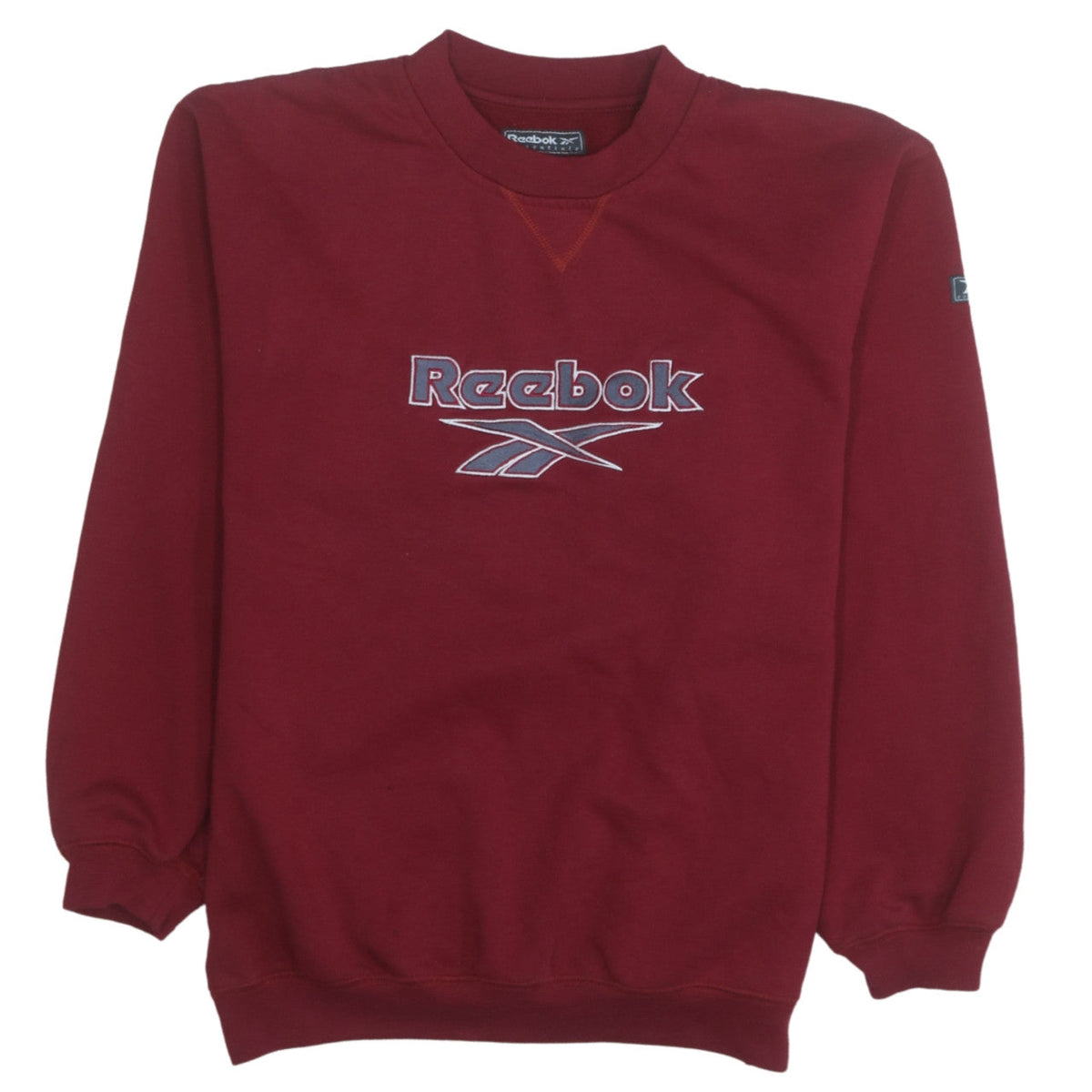 Reebok Boys Red Pullover Fleece Sweatshirt 14-15 Years Logo Crew Neck