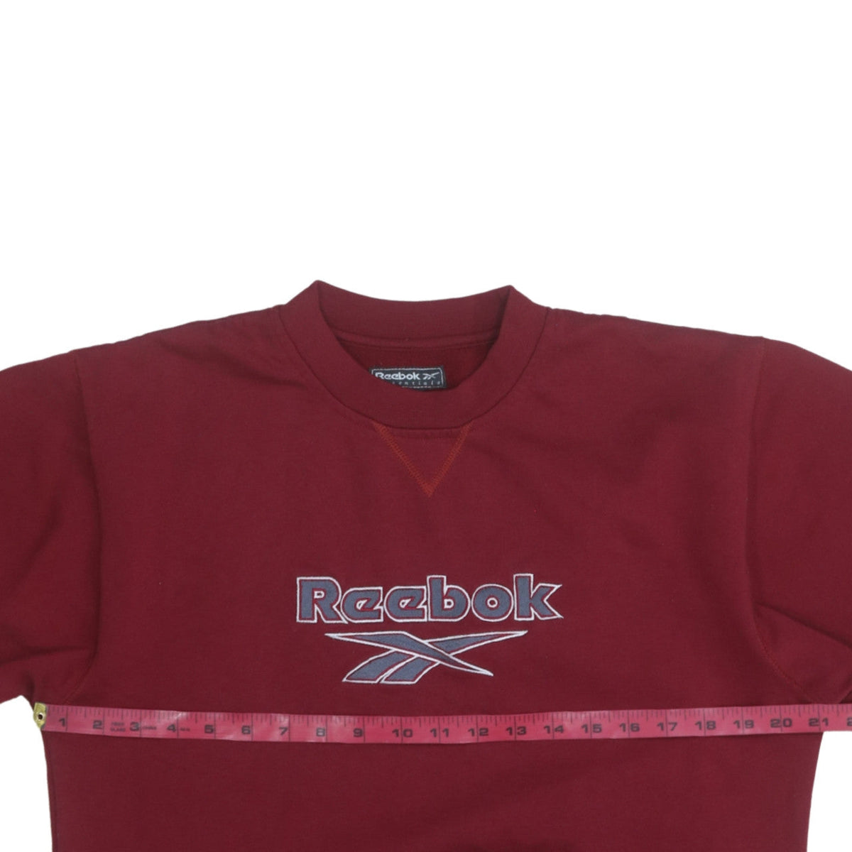 Reebok Boys Red Pullover Fleece Sweatshirt 14-15 Years Logo Crew Neck