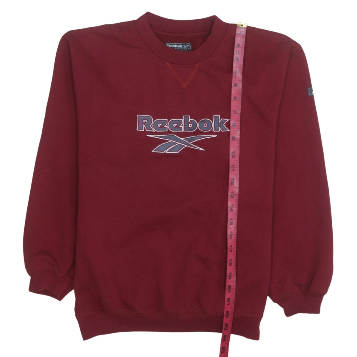 Reebok Boys Red Pullover Fleece Sweatshirt 14-15 Years Logo Crew Neck