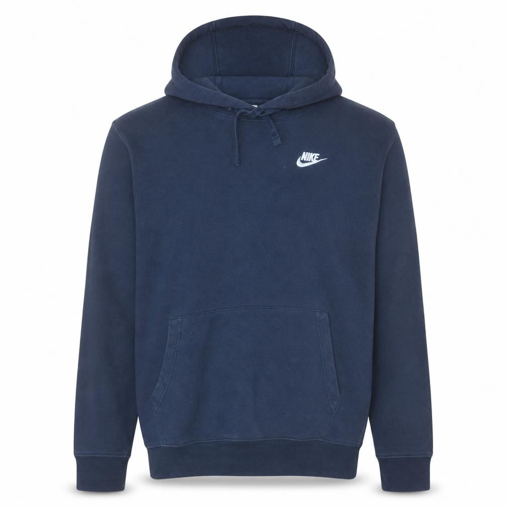 Nike Men's Blue Pullover Hoodie Medium Fleece Sweatshirt