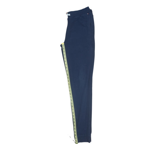 Tommy Hilfiger Boys Blue Jogger Trousers Size 176 Elastic Waist Logo
