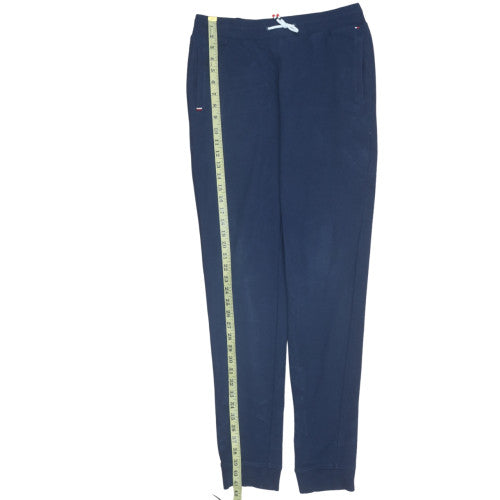 Tommy Hilfiger Boys Blue Jogger Trousers Size 176 Elastic Waist Logo