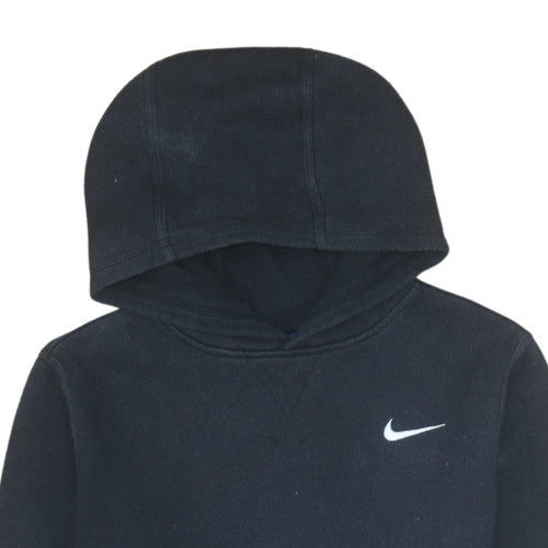 Nike Boys Black Pullover Hoodie XL 13-15 Years Cotton Blend Fleece Sweatshirt