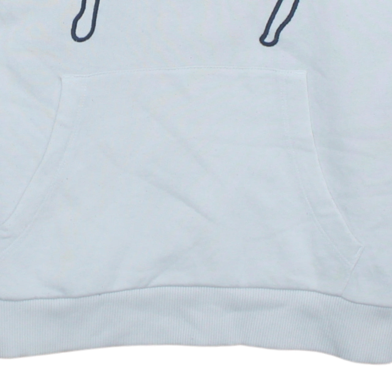 Tommy Jeans Womens White XS Pullover Hoodie Cotton Blend Logo Design