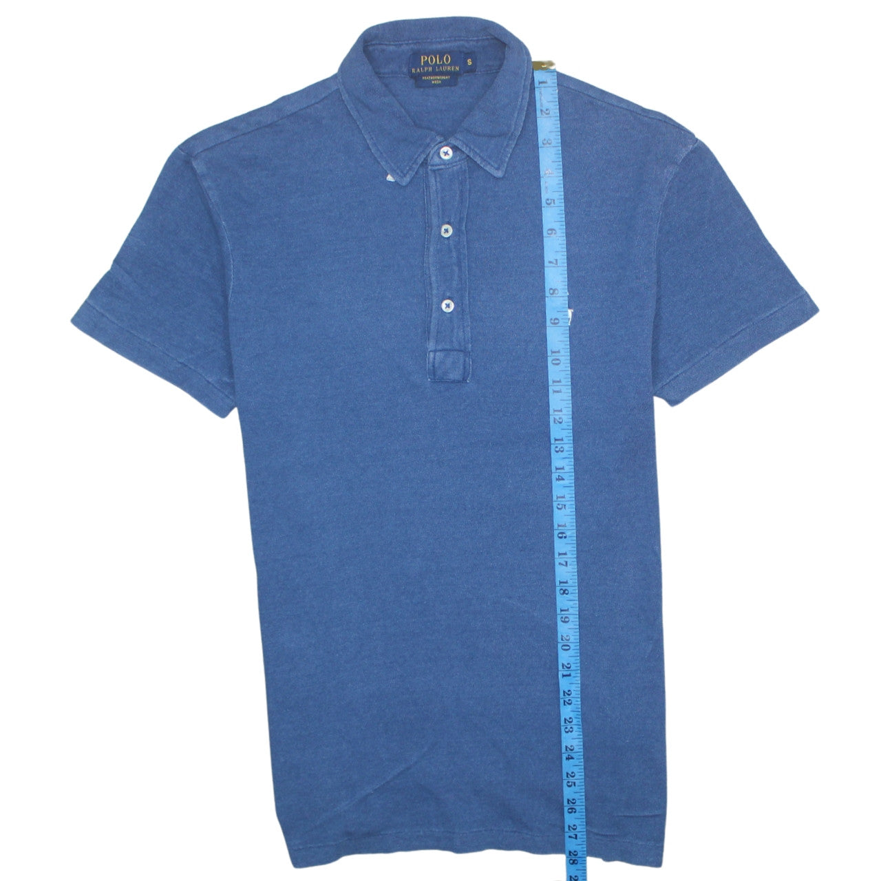 Ralph Lauren Men's Blue Featherweight Mesh Polo Shirt Size S