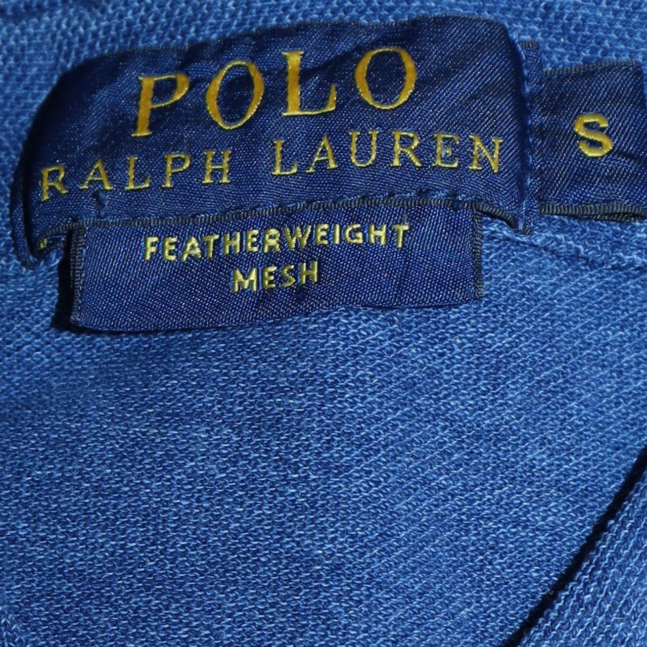 Ralph Lauren Men's Blue Featherweight Mesh Polo Shirt Size S