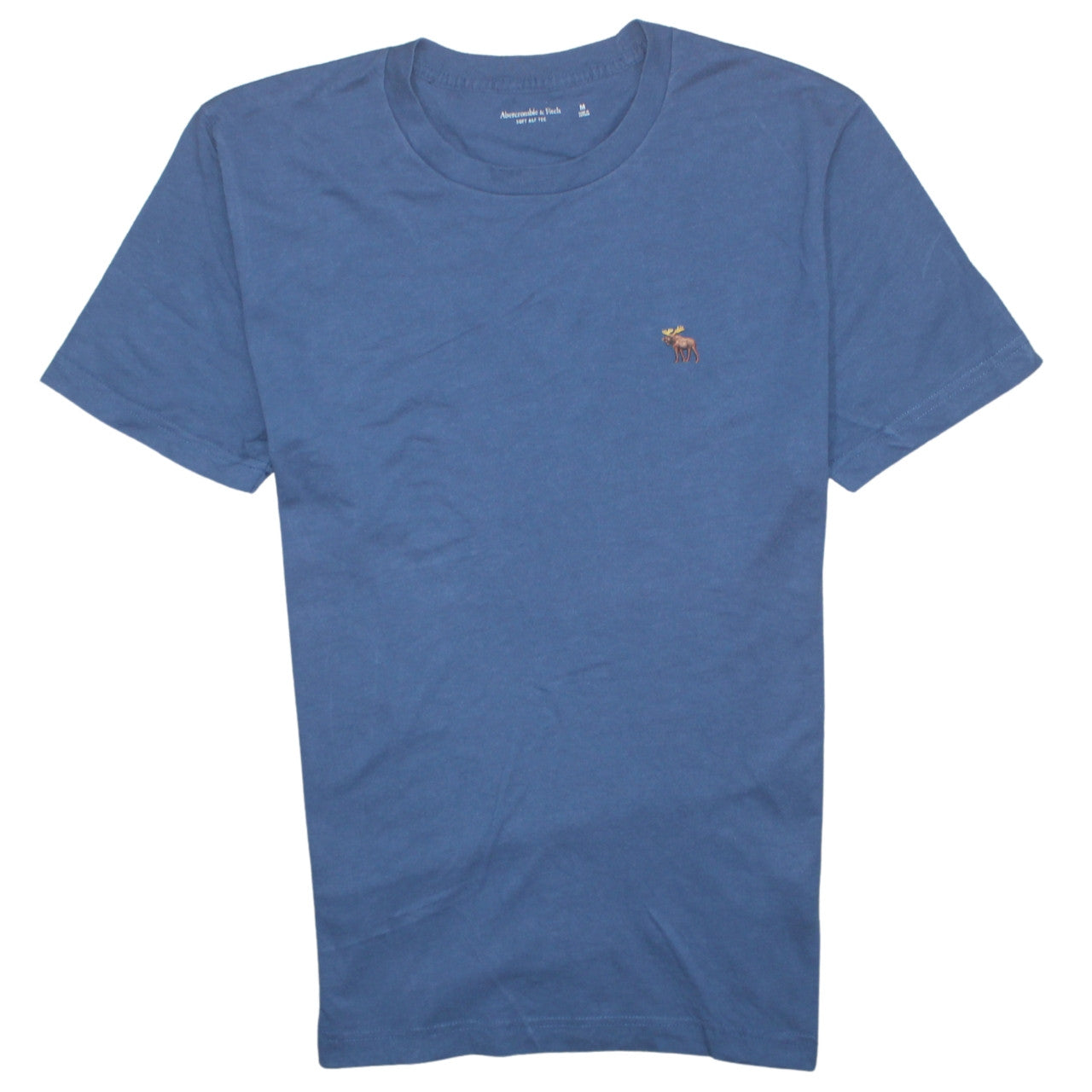Abercrombie & Fitch Men's Blue Crew Neck Short Sleeve Soft Tee M