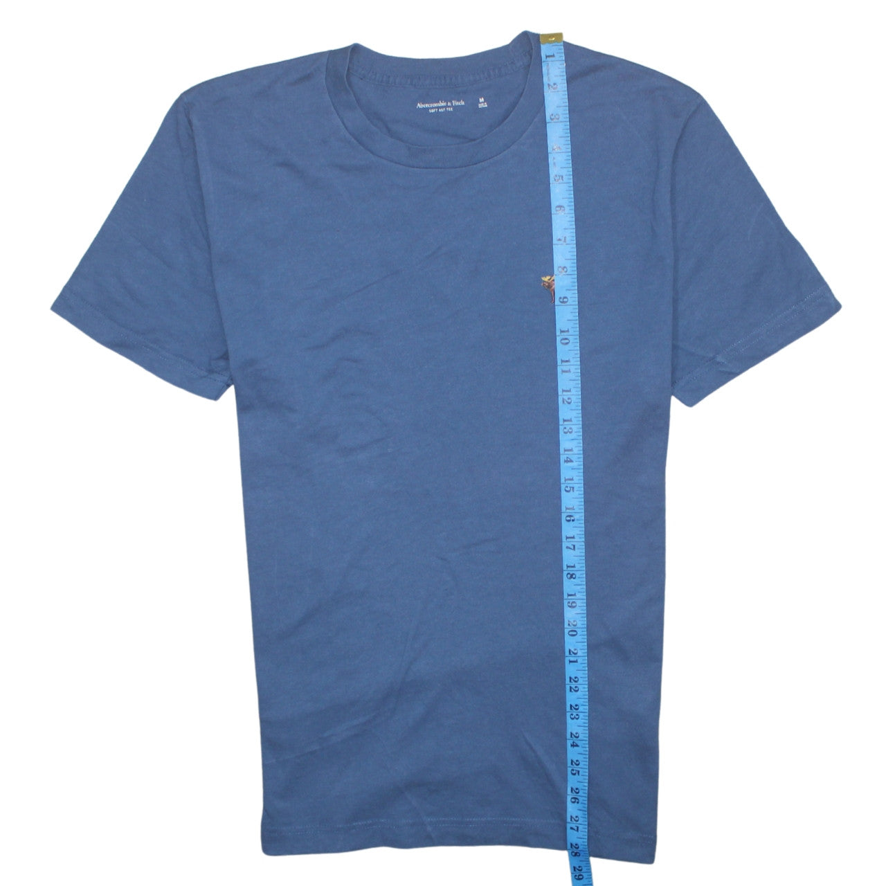 Abercrombie & Fitch Men's Blue Crew Neck Short Sleeve Soft Tee M