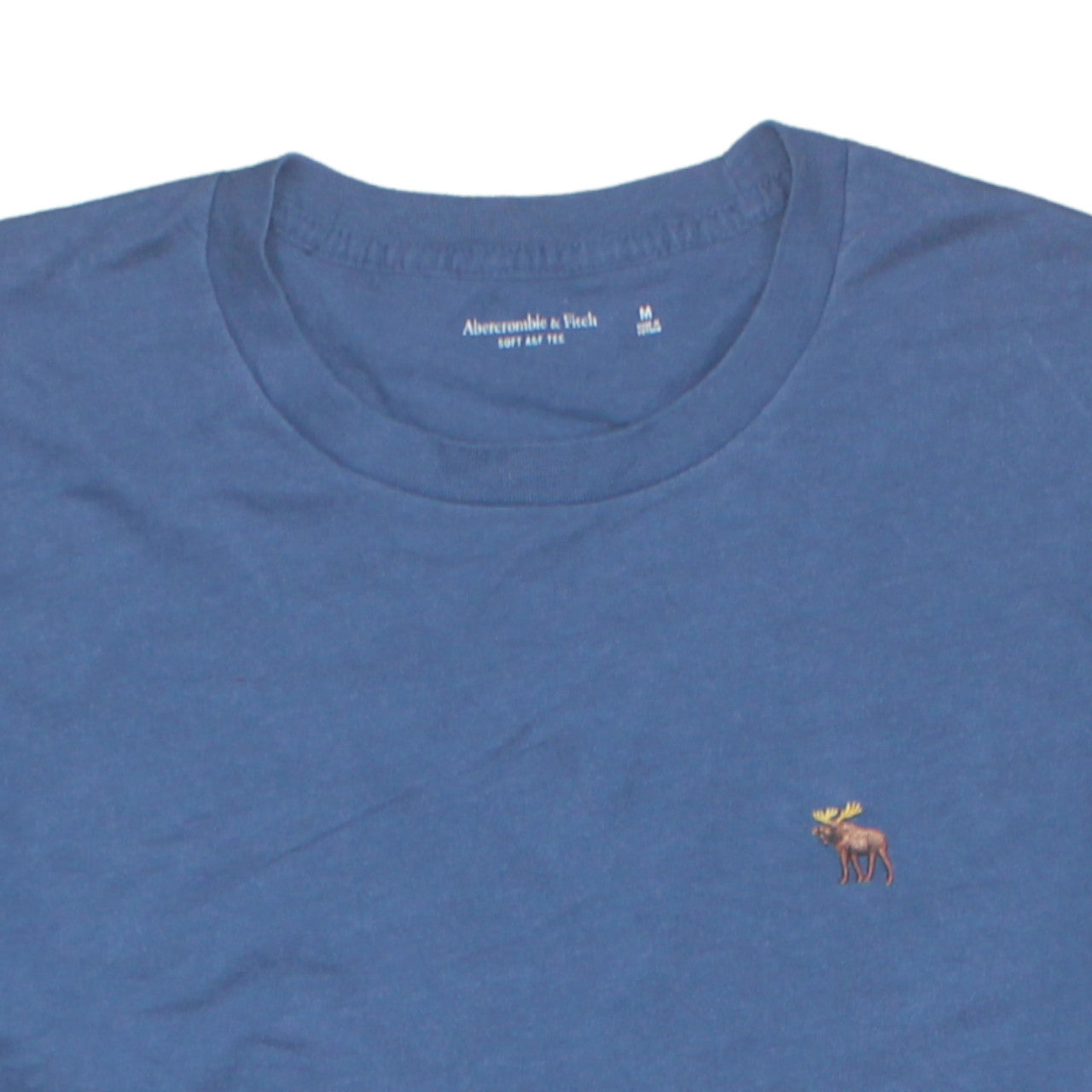 Abercrombie & Fitch Men's Blue Crew Neck Short Sleeve Soft Tee M