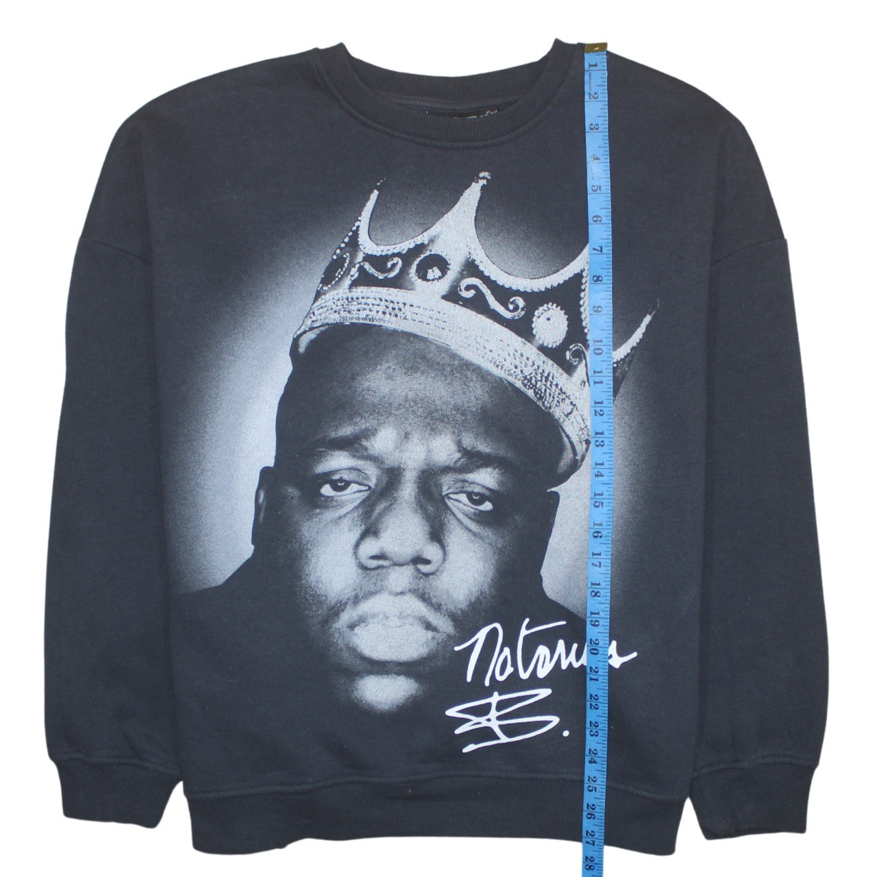 The Notorious B.I.G. Womens Black XL Pullover Crew Neck Graphic