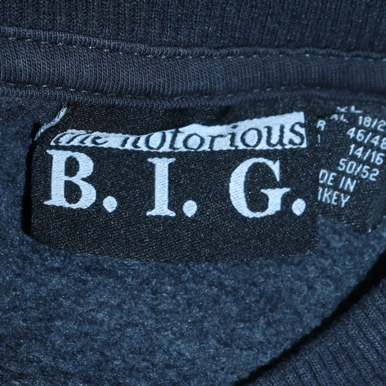 The Notorious B.I.G. Womens Black XL Pullover Crew Neck Graphic Sweatshirt