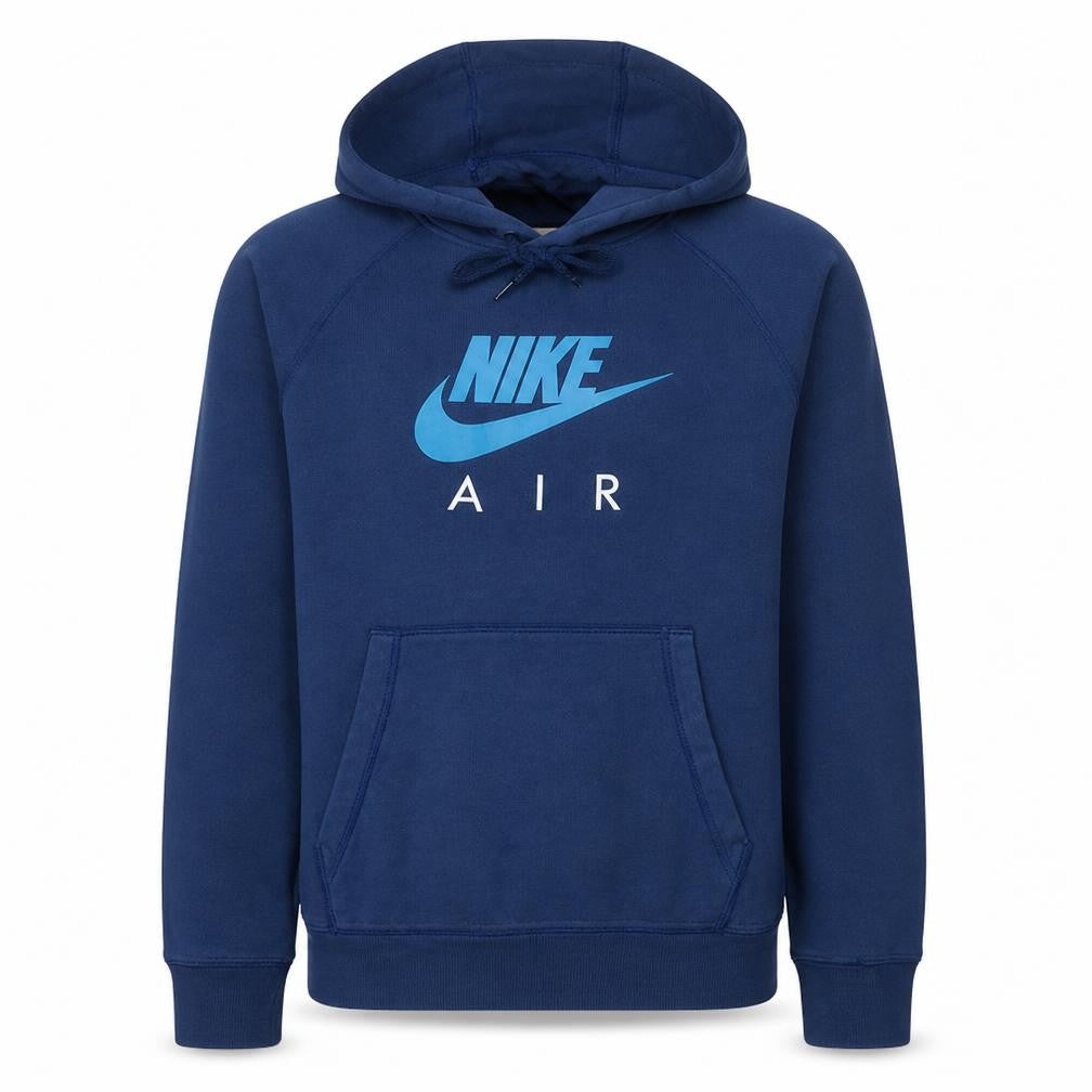 Nike Men Blue Pullover Hoodie Small Fleece Graphic Sportswear