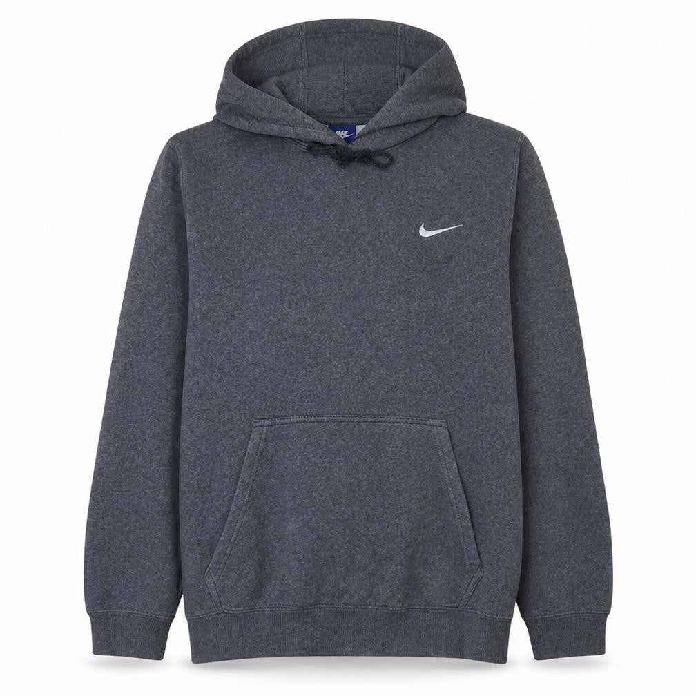 Nike Men's Grey Pullover Hoodie M Regular Fleece Sweatshirt