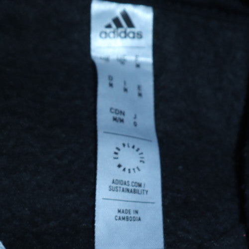 Adidas Men's Black Pullover Hoodie M Fleece Sportswear