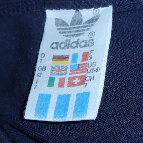 Adidas Men's Navy Blue Short Sleeve Crew Neck Sports T-Shirt Size L