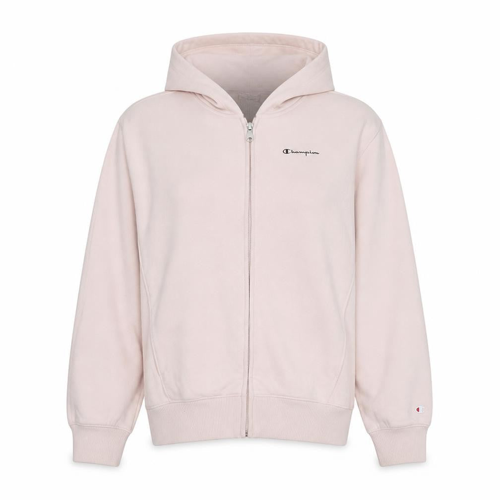 Champion Girls Beige Full Zip Hoodie Sweatshirt 2XL 15-16 Years