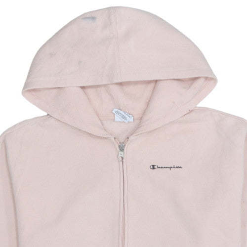 Champion Girls Beige Full Zip Hoodie Sweatshirt 2XL 15-16 Years