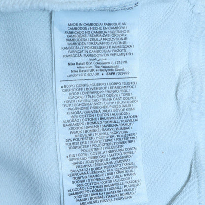 Nike Men's White XS Pullover Hoodie with Blue Logo