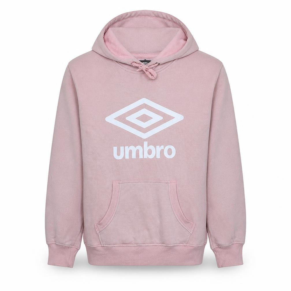 Umbro Womens Pink Pullover Hoodie Medium Cotton Blend Casual
