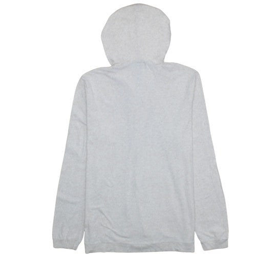 Hugo Boss Women Grey Full Zip Hoodie Sweatshirt Size M