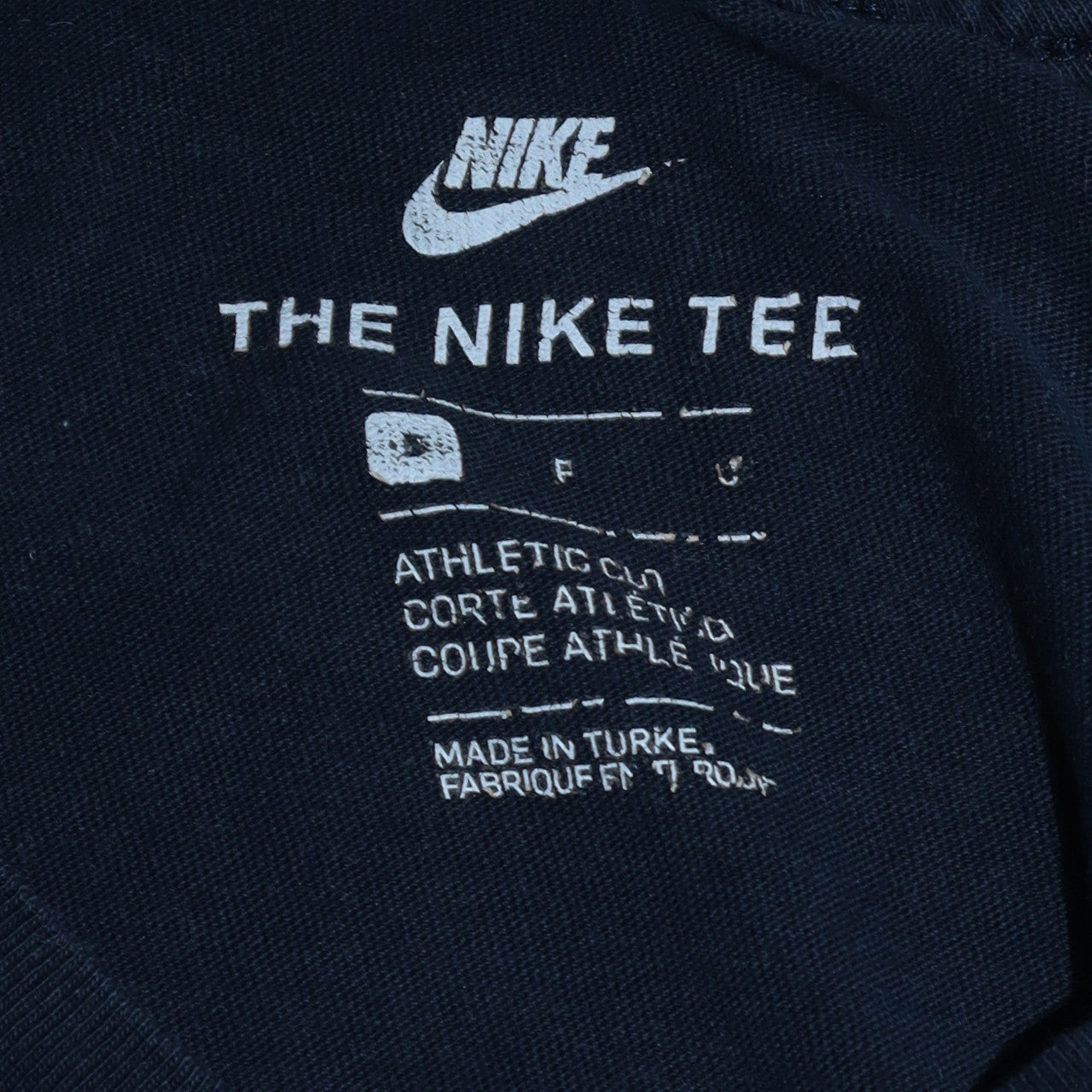 Nike Men's Black Athletic Fit Cotton Crew Neck T-Shirt L
