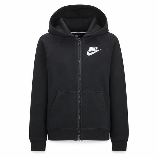 Nike Womens Black Full Zip Hoodie Size S Cotton Blend Sweatshirt