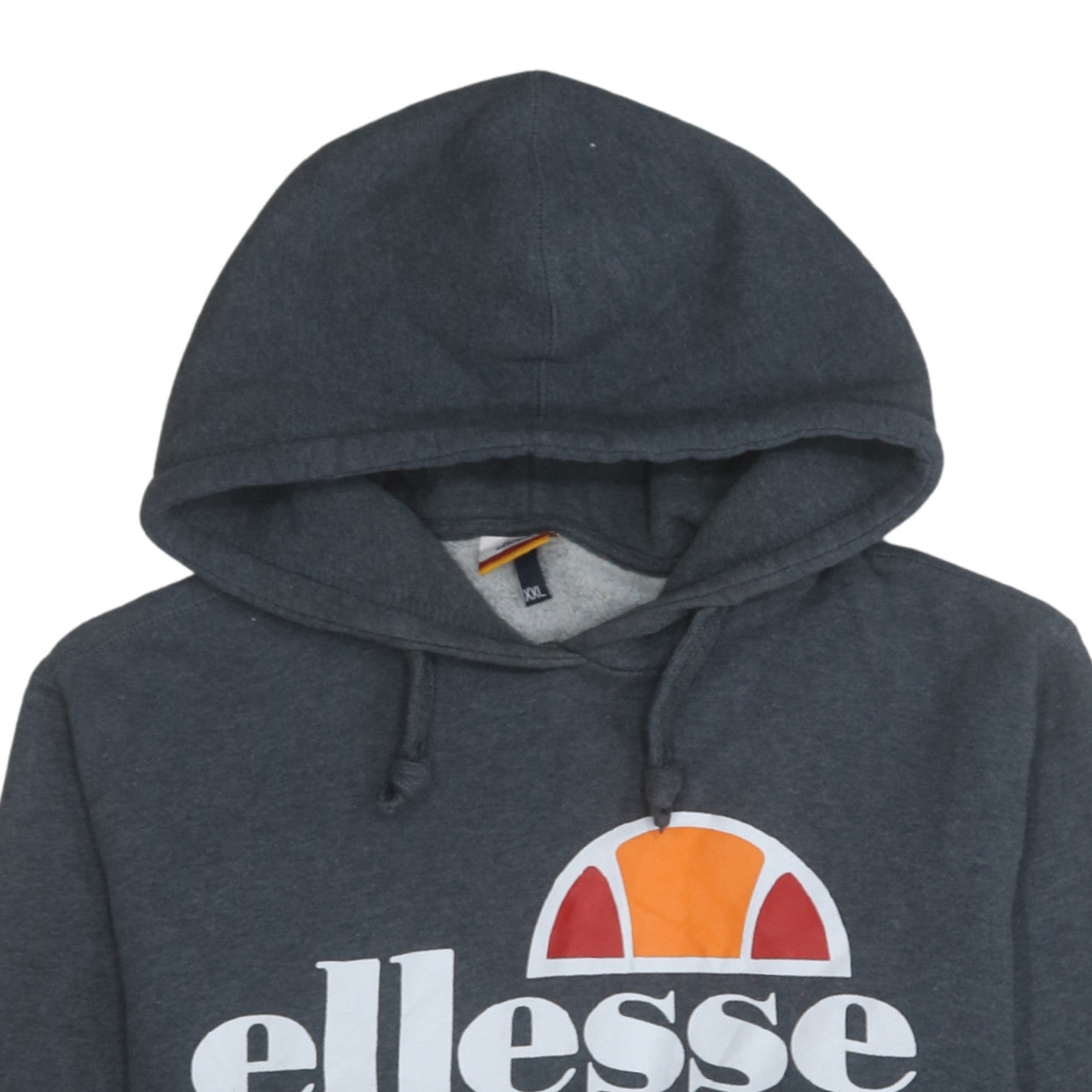 Ellesse Men's Grey 2XL Pullover Hoodie with Logo Print