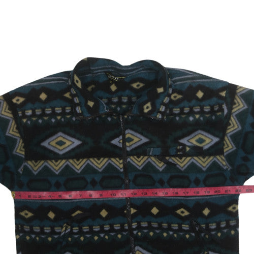 Gelert Men's Blue Geometric Fleece Jacket Size S Outdoor Casual