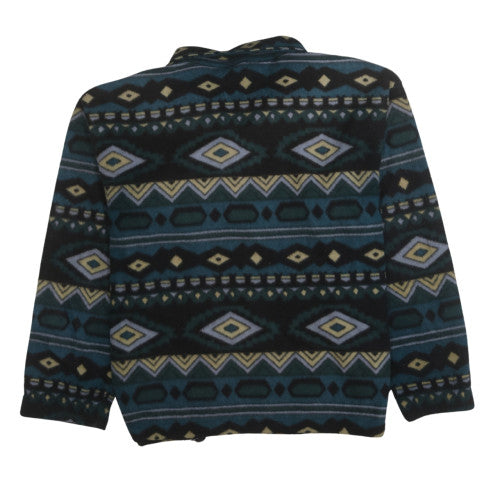 Gelert Men's Blue Geometric Fleece Jacket Size S Outdoor Casual
