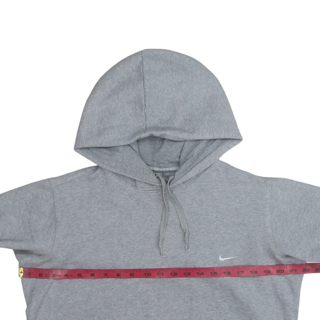 Nike Men's Grey Pullover Hoodie S Regular Fit Fleece Sweatshirt