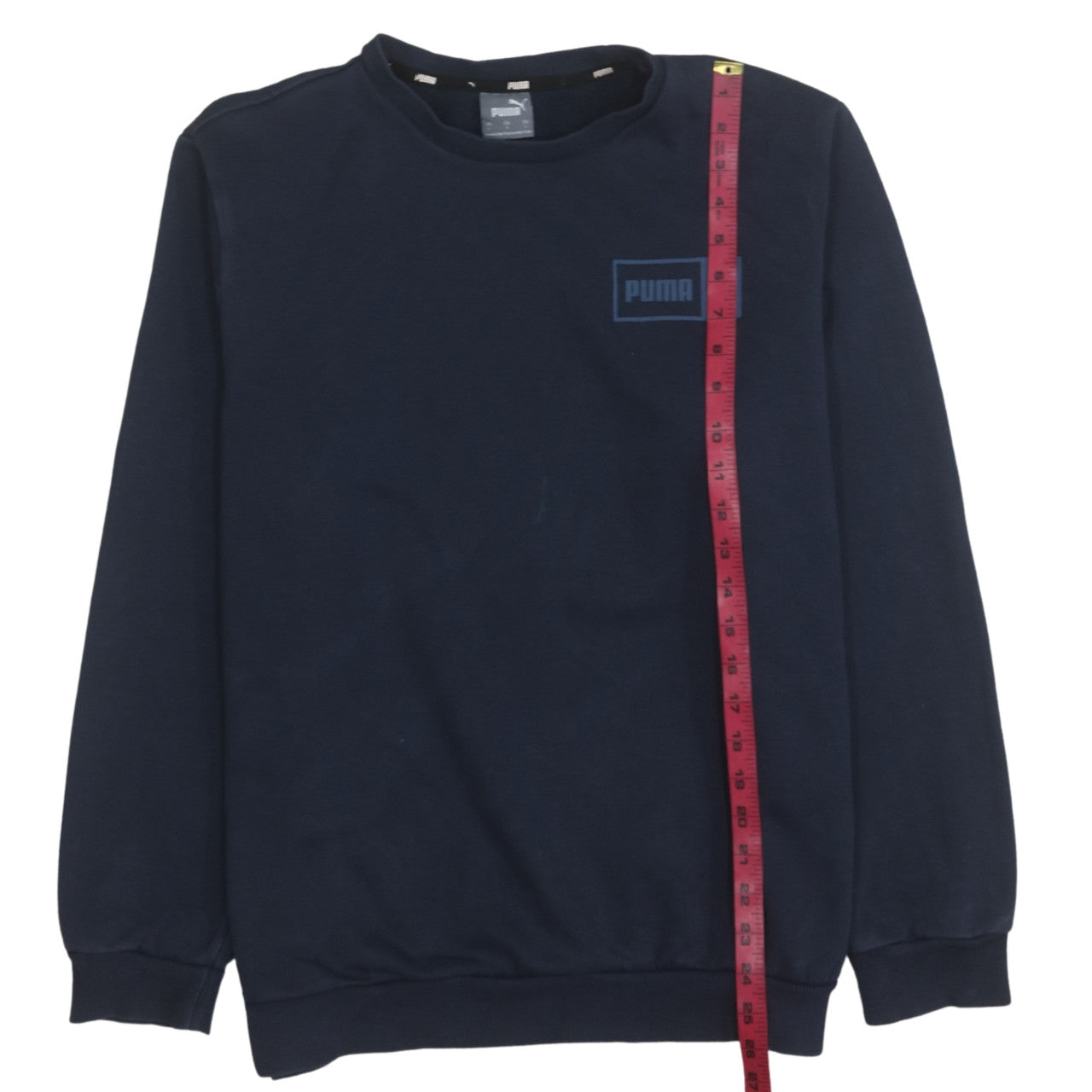Puma Men's Blue Crew Neck Pullover Sweatshirt Size L