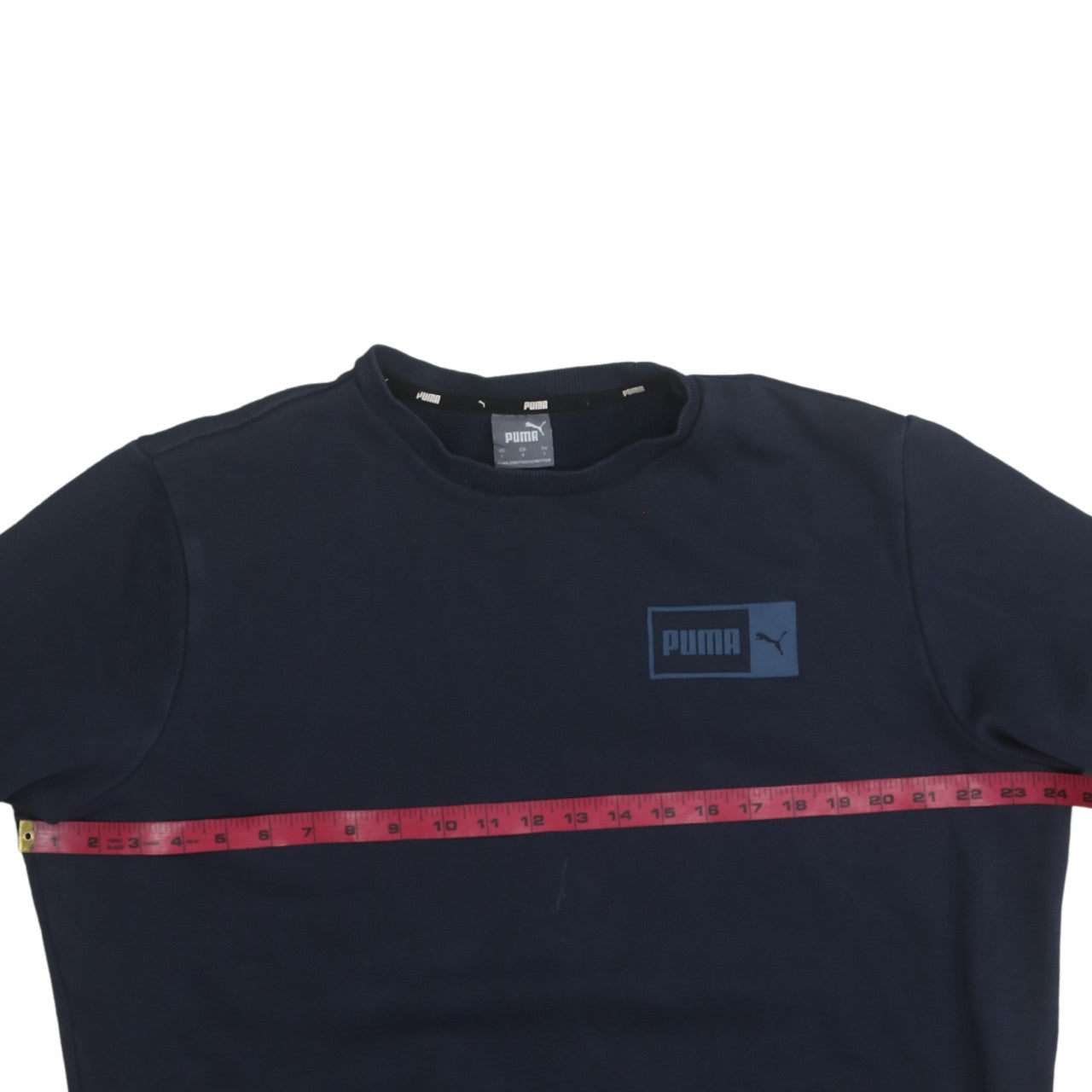 Puma Men's Blue Crew Neck Pullover Sweatshirt Size L