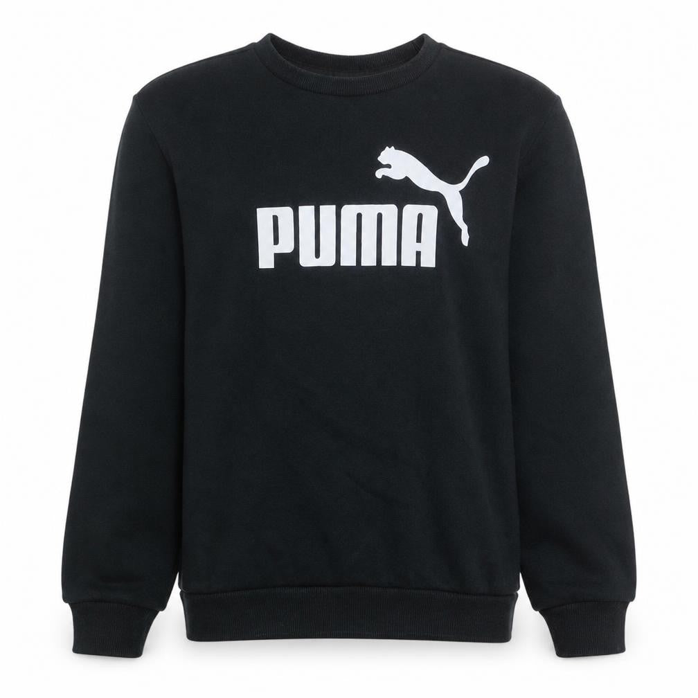 Puma Men's Black Small Crew Neck Pullover Sweatshirt
