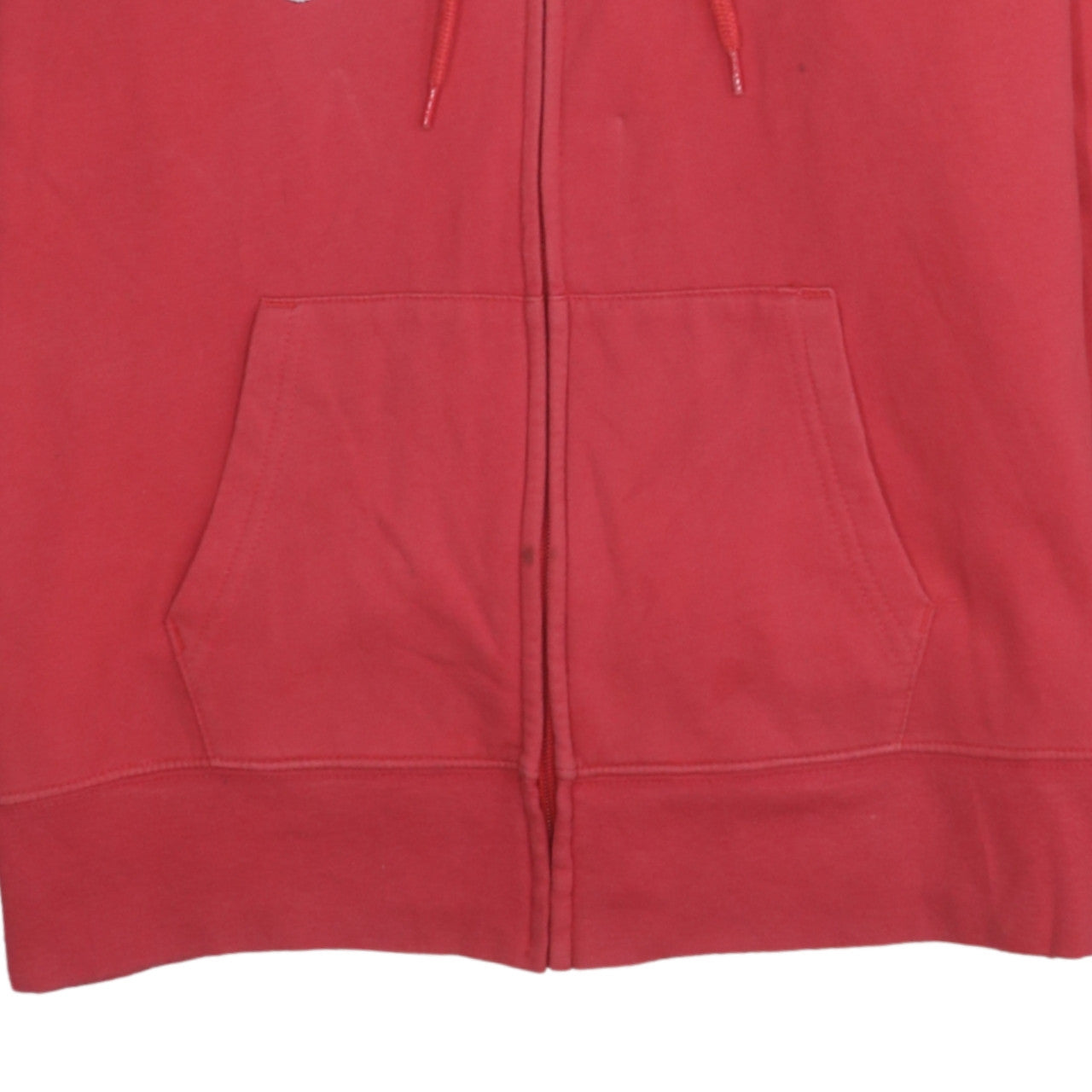 GAP Women's Red Full Zip Hoodie Size M Cotton Blend Casual Sweatshirt