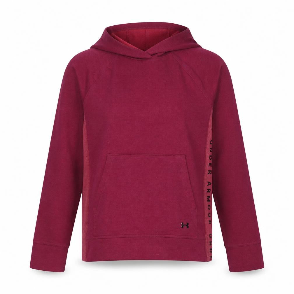 Under Armour Womens Burgundy Hoodie Medium Loose Fit Pullover