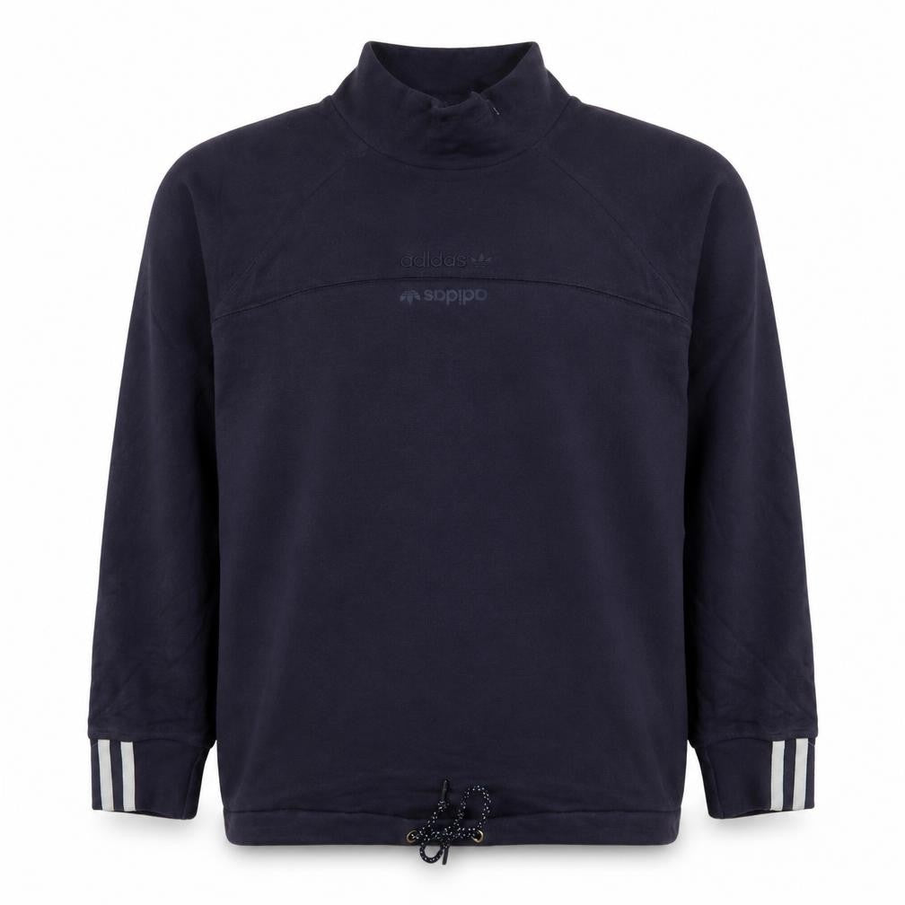 Adidas Men's Blue Pullover Sweatshirt Size S High Neck Sportswear