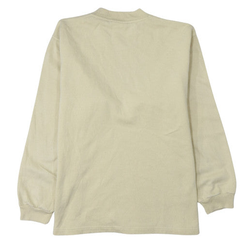 Puma Mens Beige Crew Neck Pullover Sweatshirt Size L