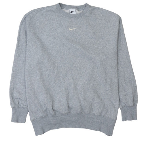 Nike Men’s Grey Pullover Crew Neck Sweatshirt L Regular Fit