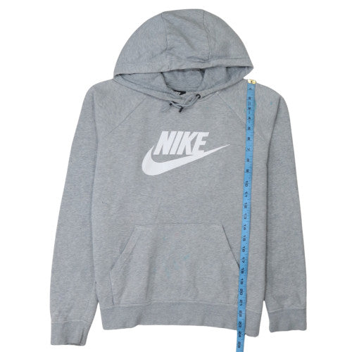 Nike Mens Grey Pullover Hoodie M Logo Sportswear