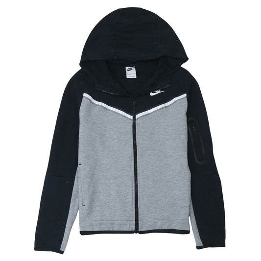 Nike Teens Grey Full Zip Hoodie XL Regular Fit Sportswear