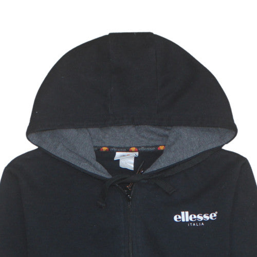 Ellesse Men's Black Full Zip Hoodie S Regular Logo Style