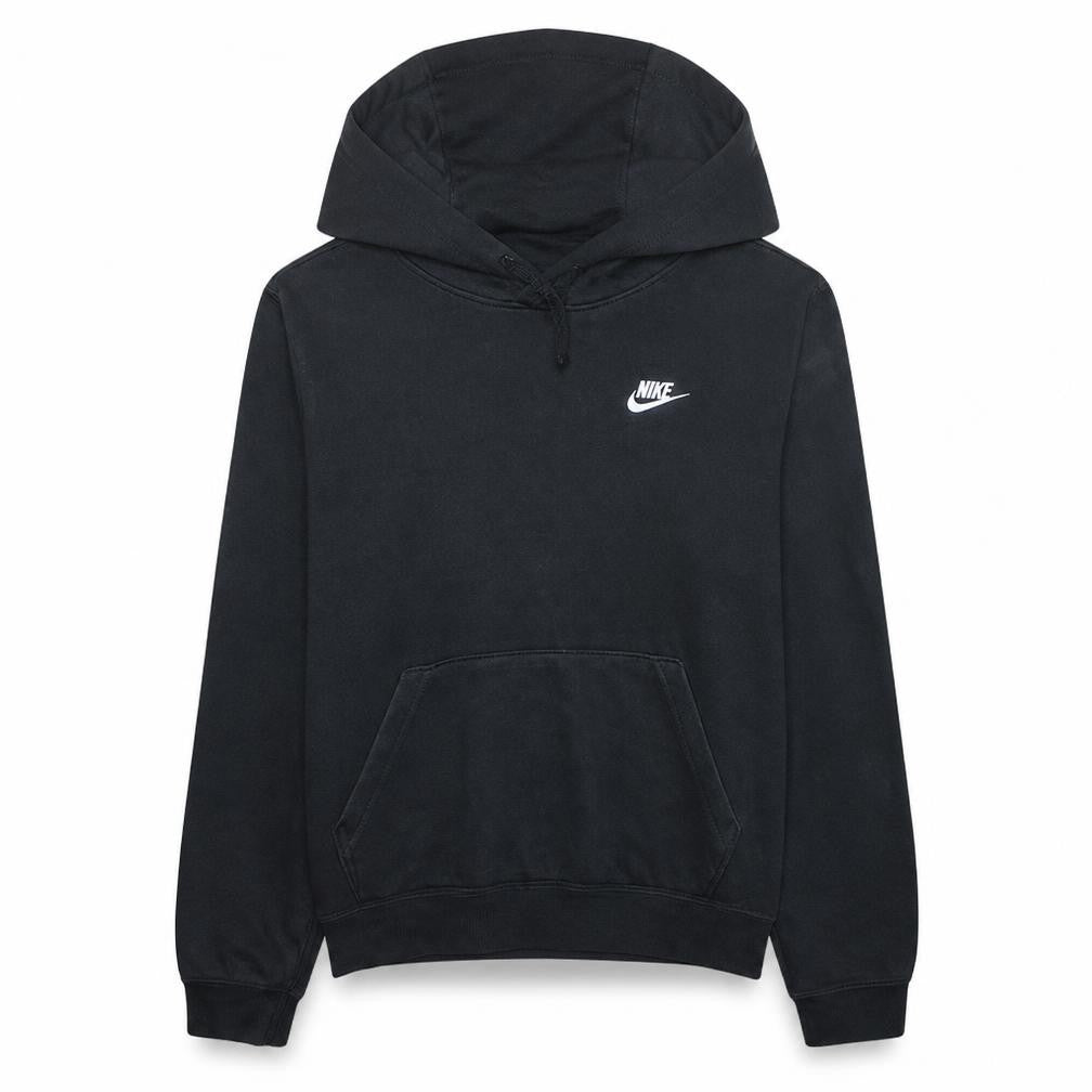 Nike Men's Black Pullover Hoodie M Regular Fit Fleece Logo Sweatshirt