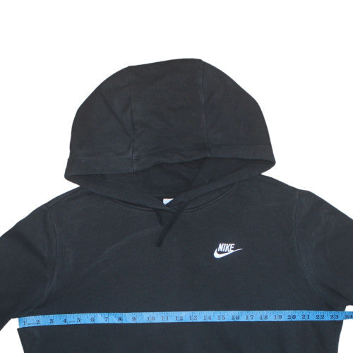 Nike Men's Black Pullover Hoodie M Regular Fit Fleece Logo Sweatshirt