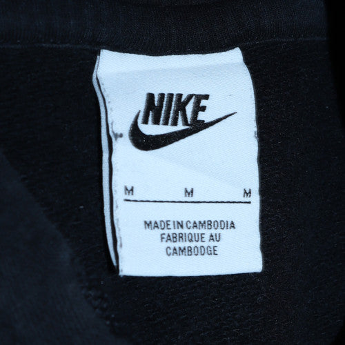 Nike Men's Black Pullover Hoodie M Regular Fit Fleece Logo Sweatshirt